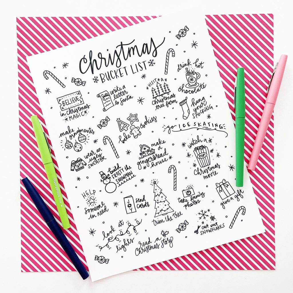 Christmas List Coloring Pages
