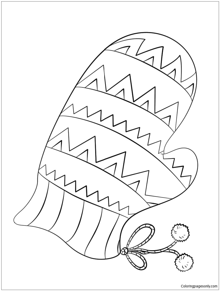 Printable Mittens Coloring Pages
