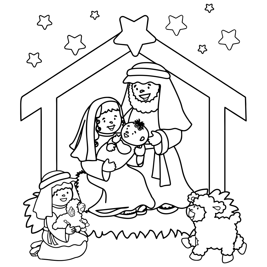 Nativity Printable Coloring Pages