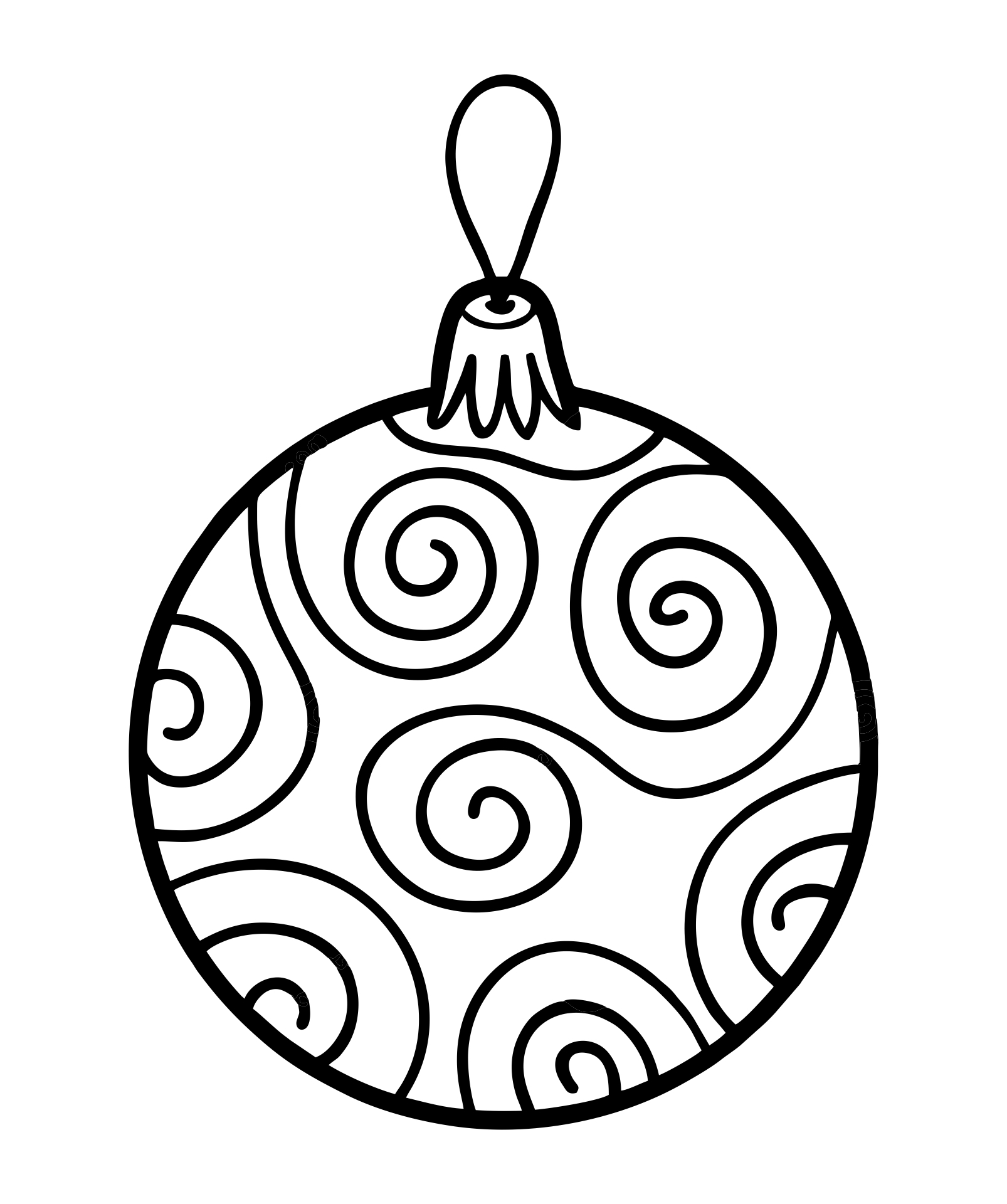 Printable Christmas Ornament Coloring Pages