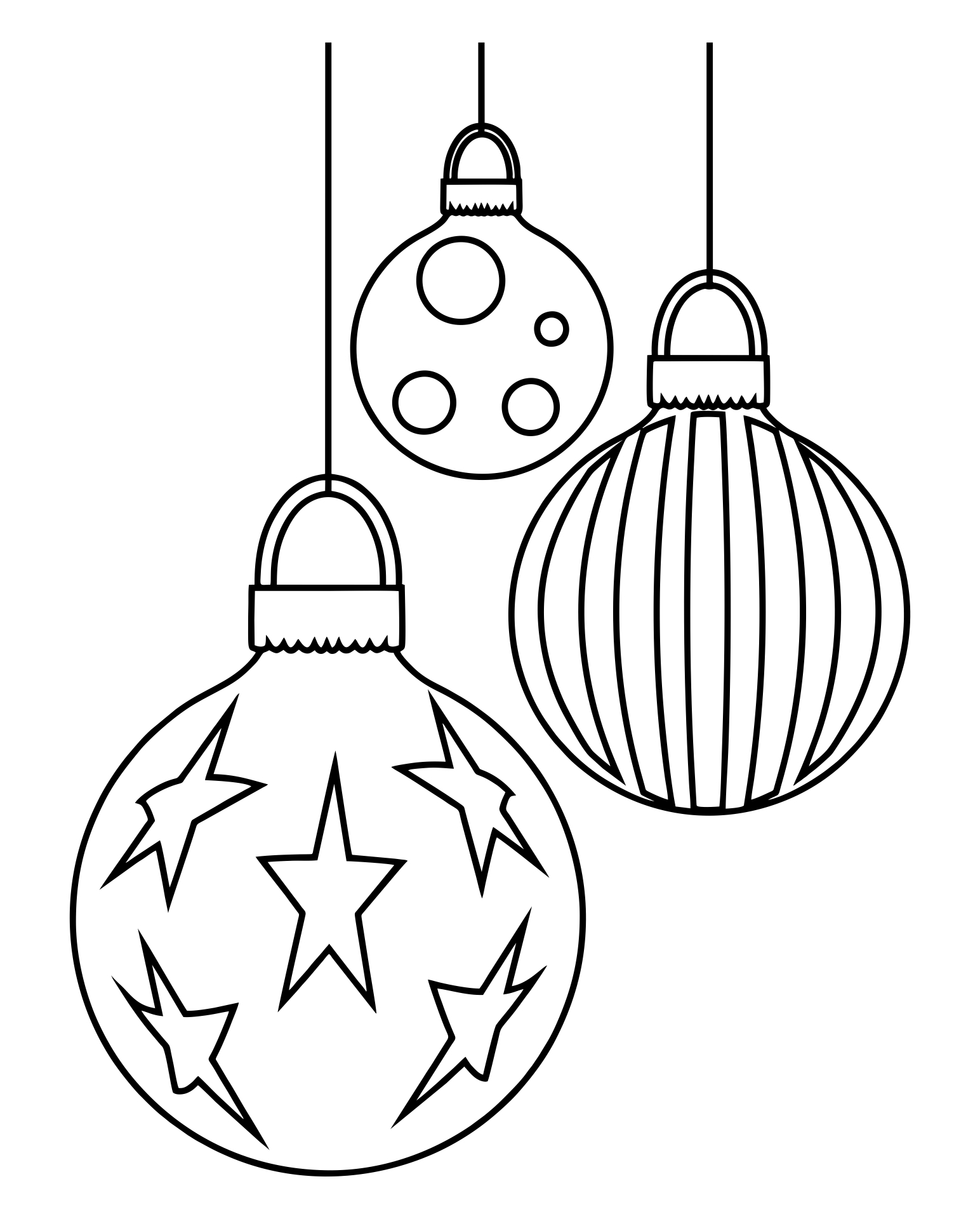 Coloring Pages Christmas Ornaments Printable