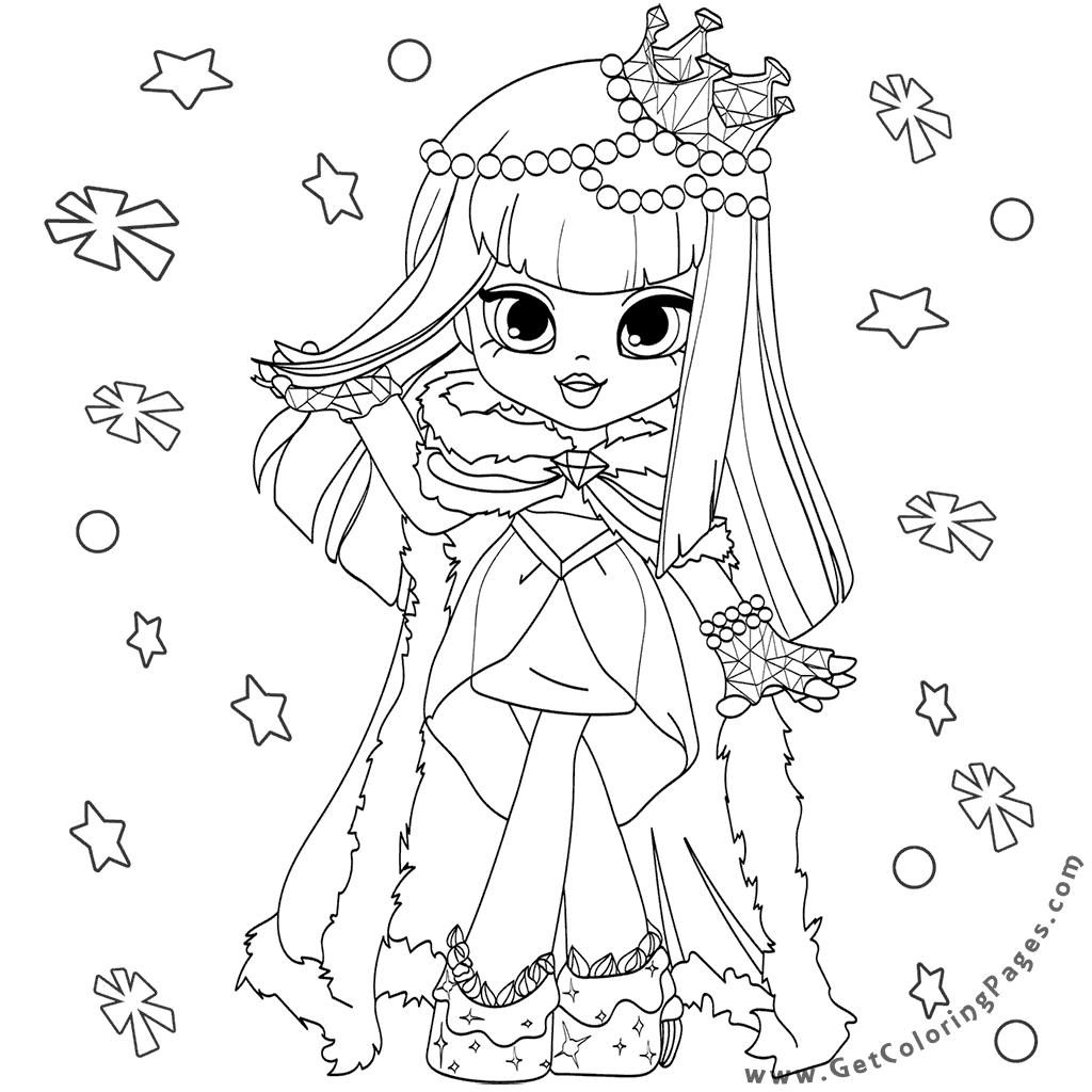 Christmas Shopkins Printable Coloring Pages