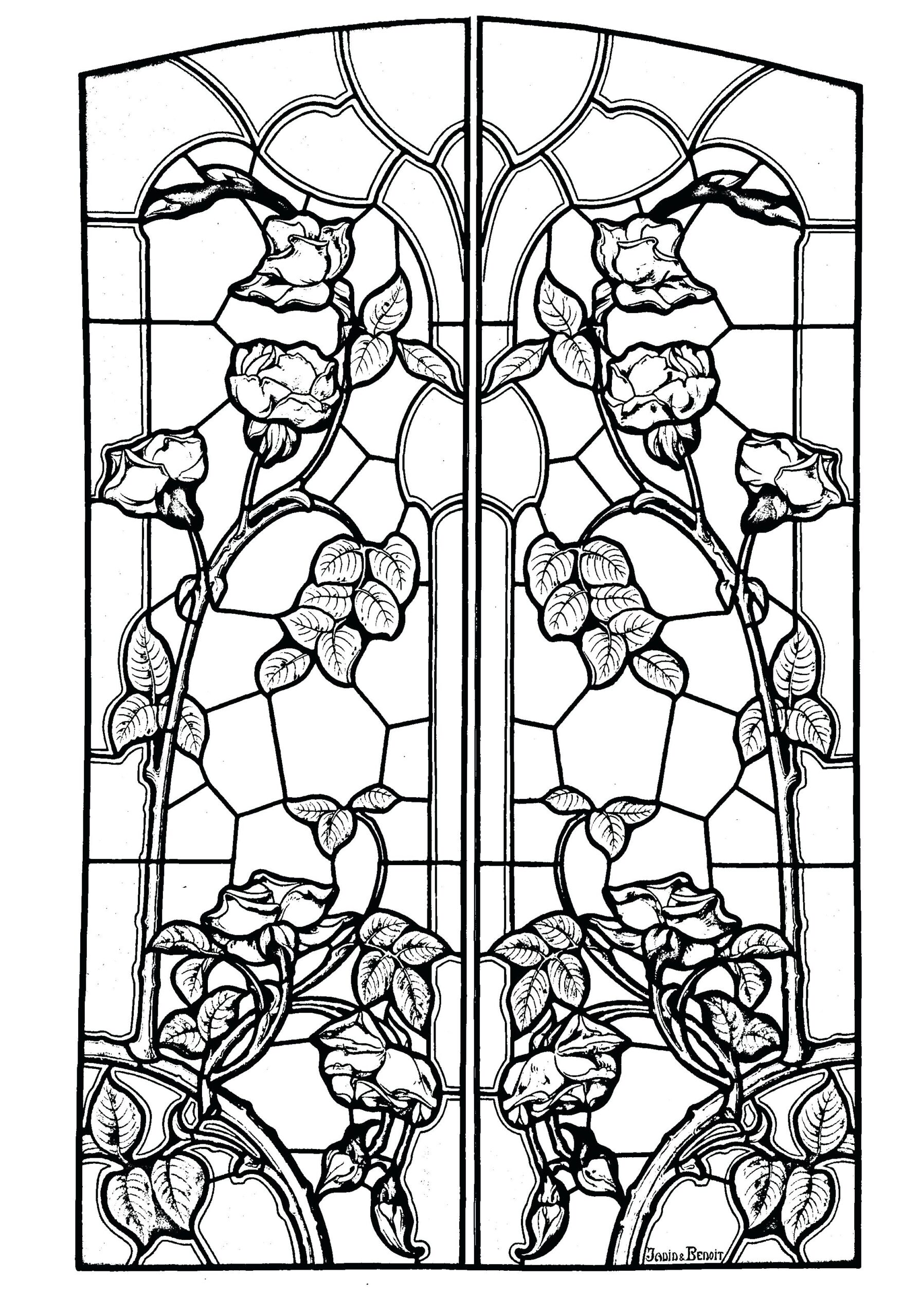 Christmas Stained Glass Coloring Pages At GetColorings Free Printable Colorings Pages To