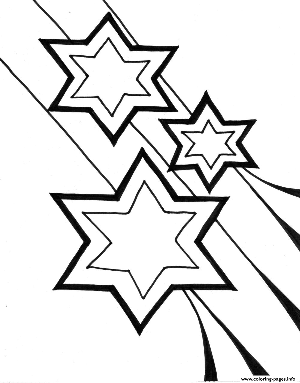 Christmas Star Coloring Page Sketch Coloring Page