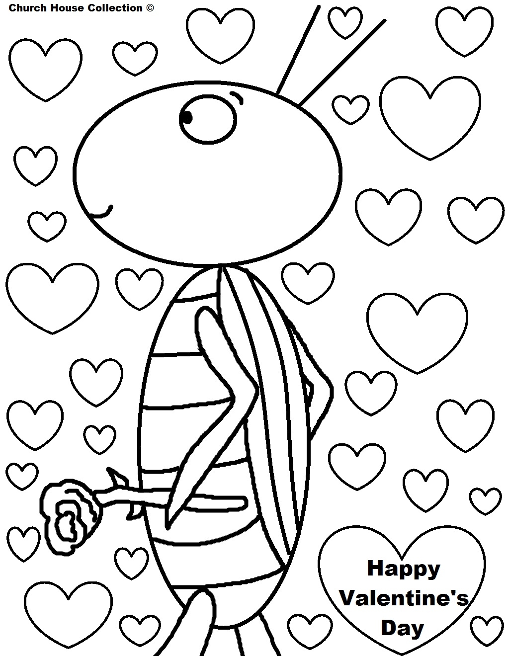 Printable Valentine Coloring Pages Preschool