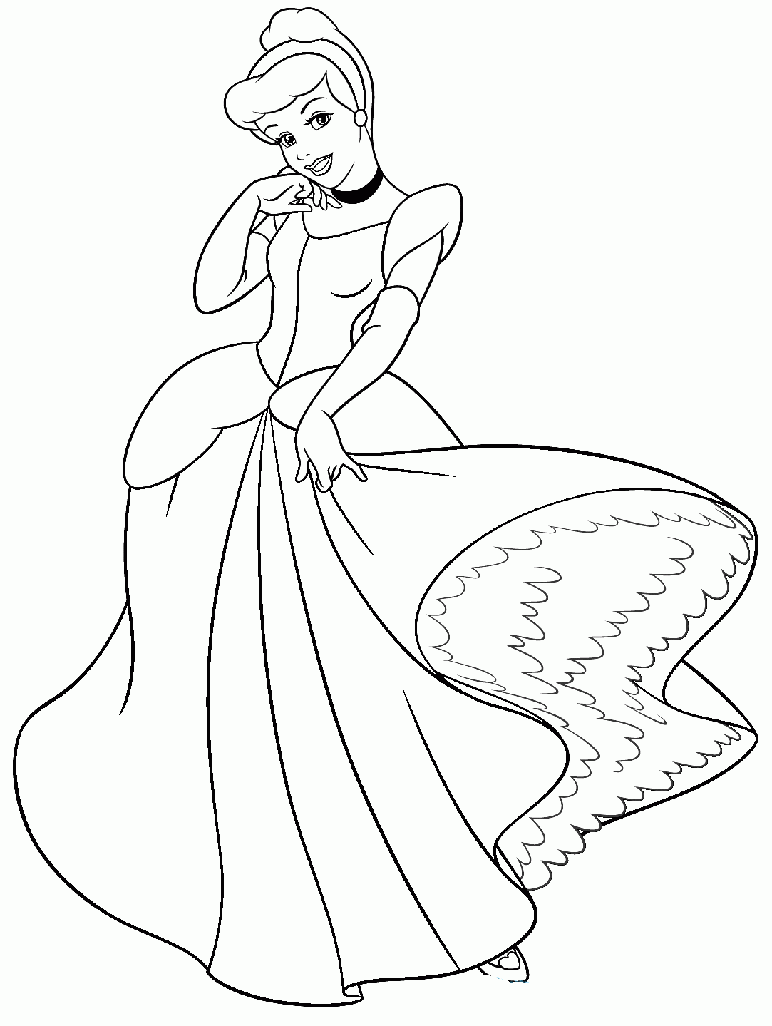 Free Printable Cinderella Coloring Pages
