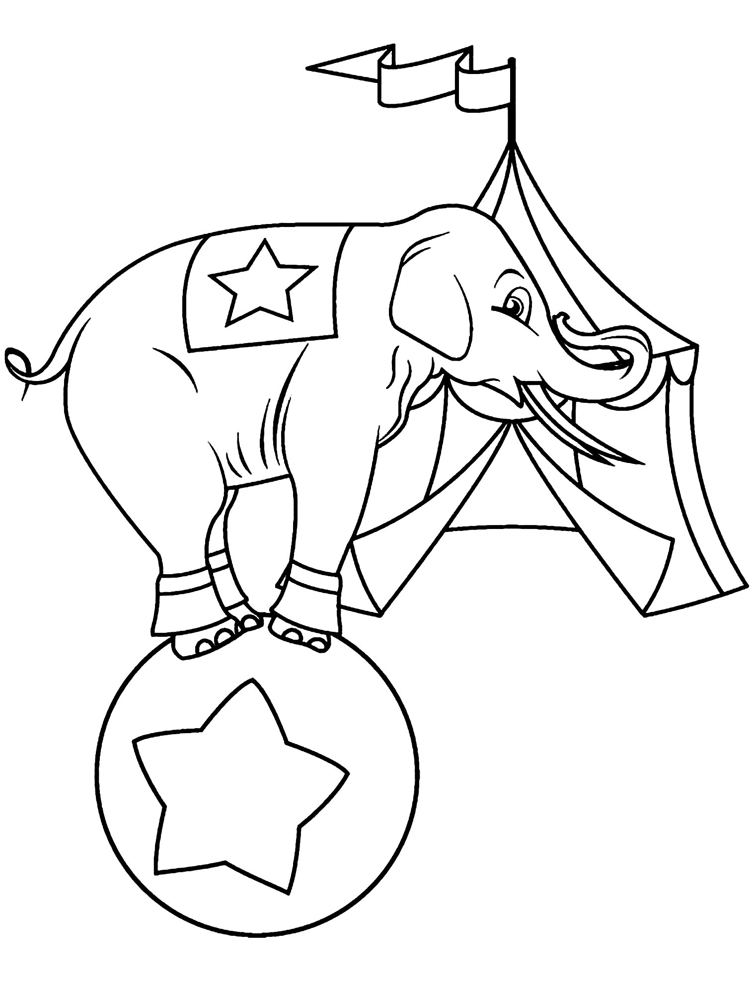 Circus Coloring Page For Kids Circus Coloring Pages For Kids