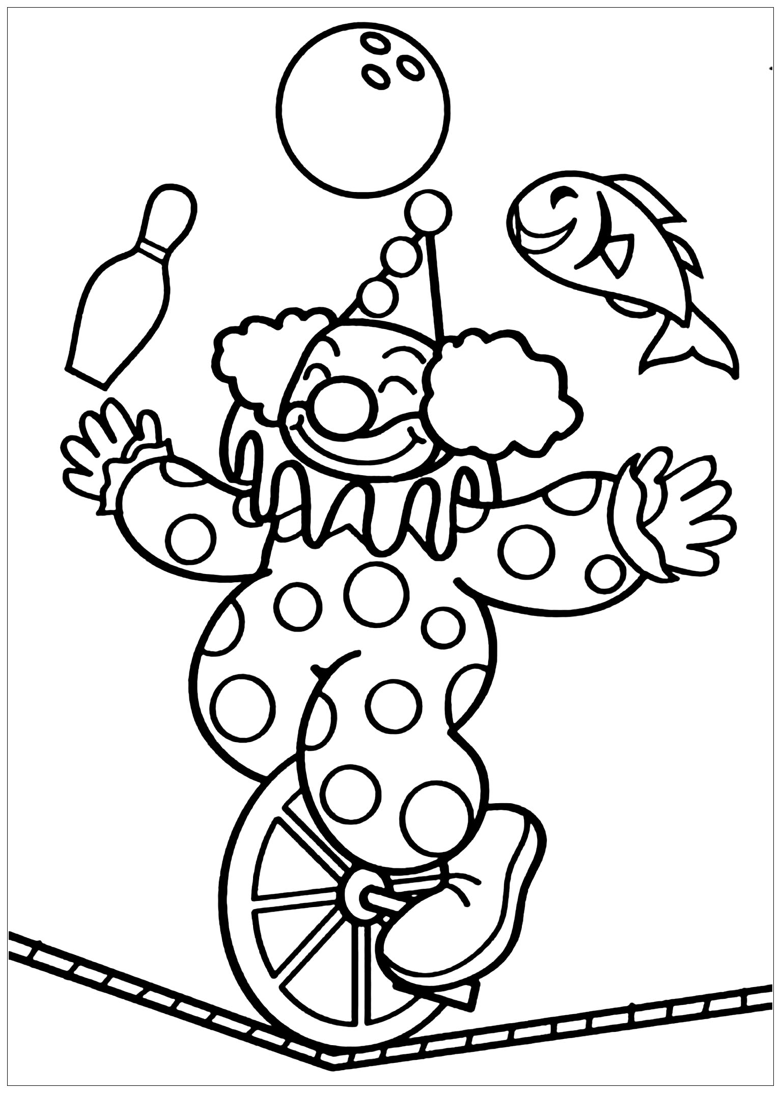 Circus Coloring Page For Kids Circus Coloring Pages For Kids