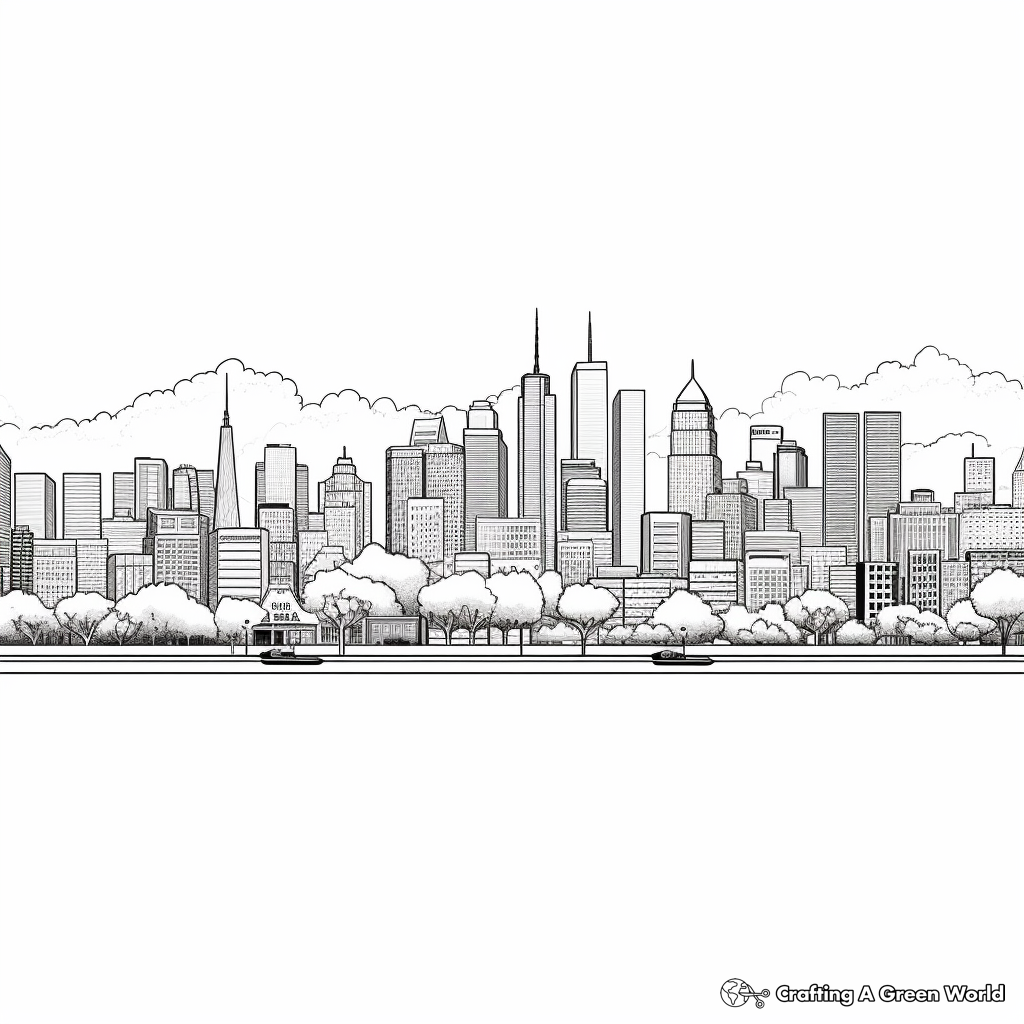 City Coloring Pages Free Printable