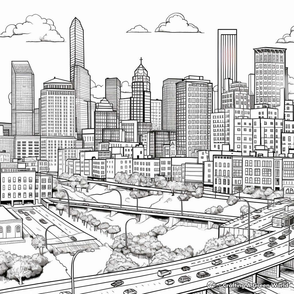 City Coloring Pages Free Printable