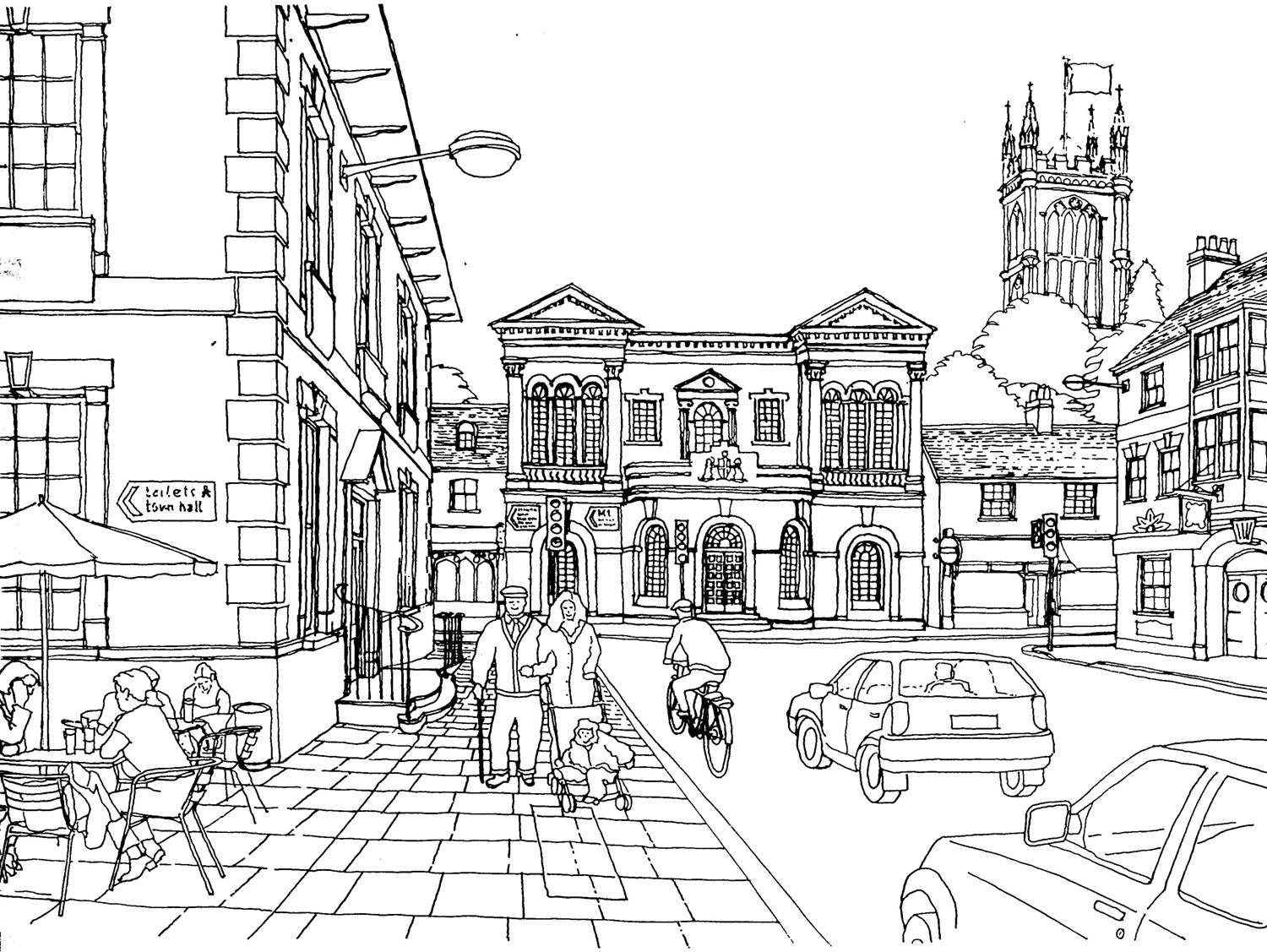 Cityscape Coloring Page At GetColorings Free Printable Colorings Pages To Print And Color