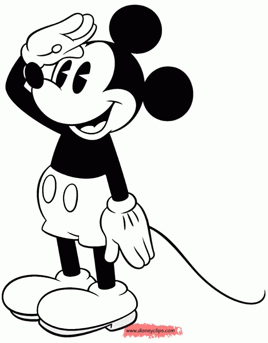 Classic Mickey Mouse Coloring Pages 2 Disney S World Of Wonders