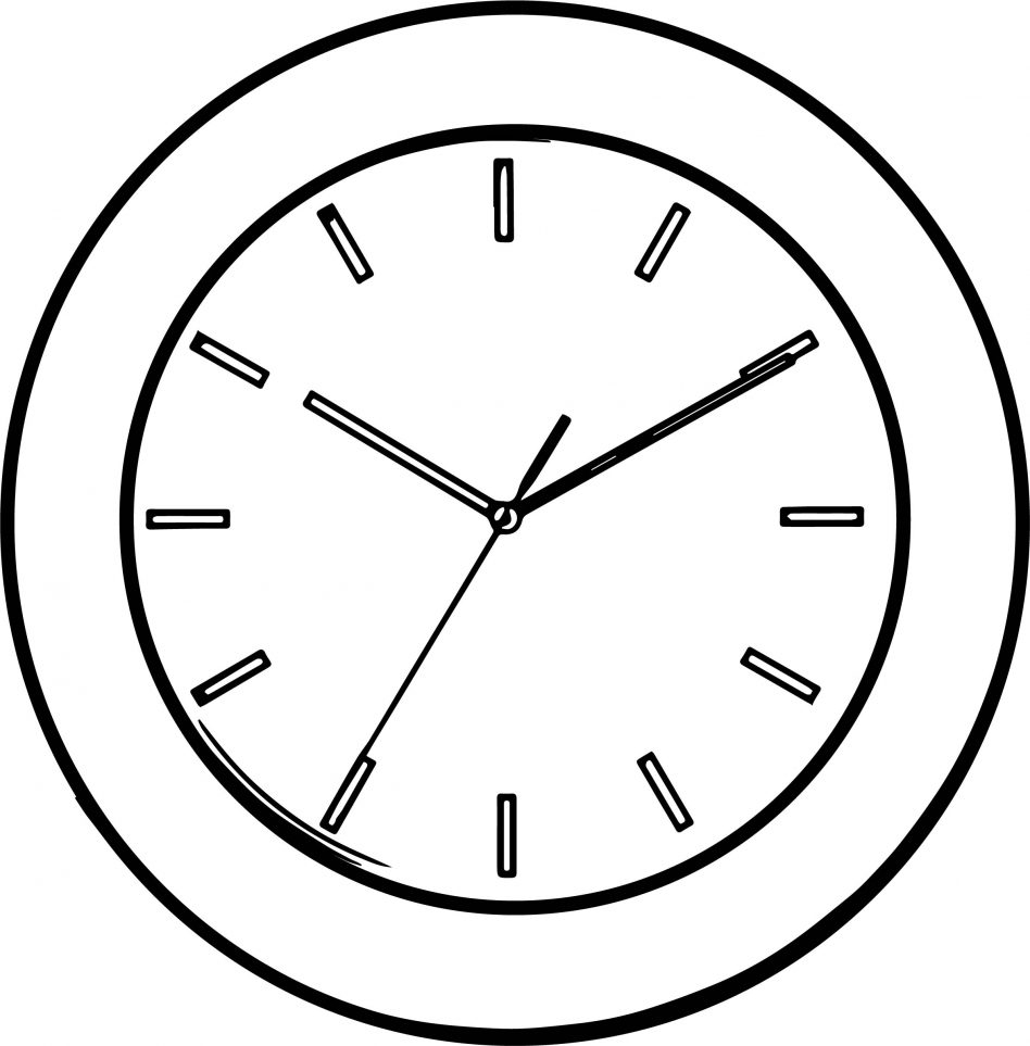 Clock Coloring Pages Printable At GetDrawings Free Download
