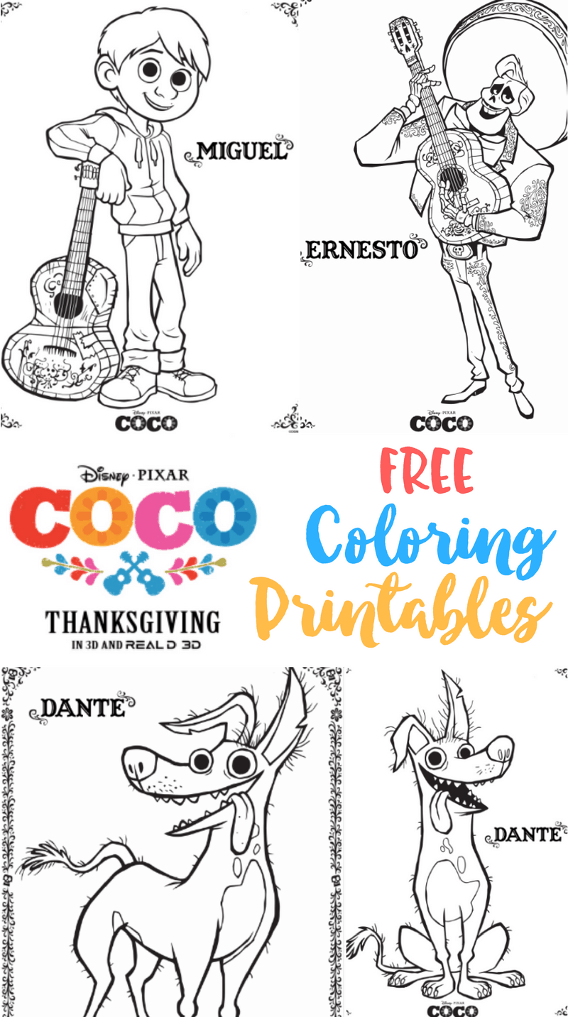 Printable Coco Coloring Pages