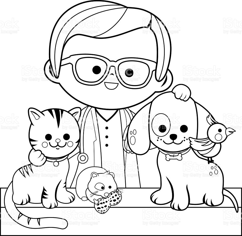 Collection Of Veterinary Coloring Pages Free Printable