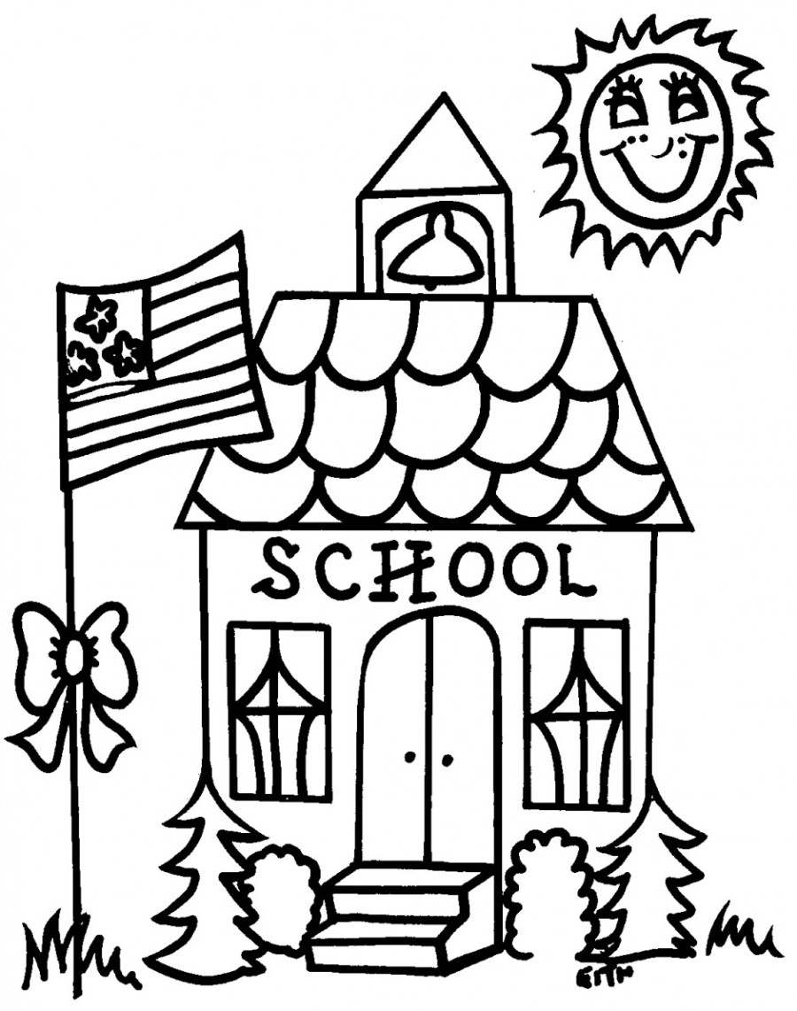 College Coloring Pages Kidsuki