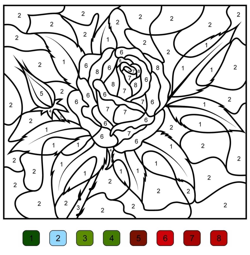 Printable Color By Number Pages