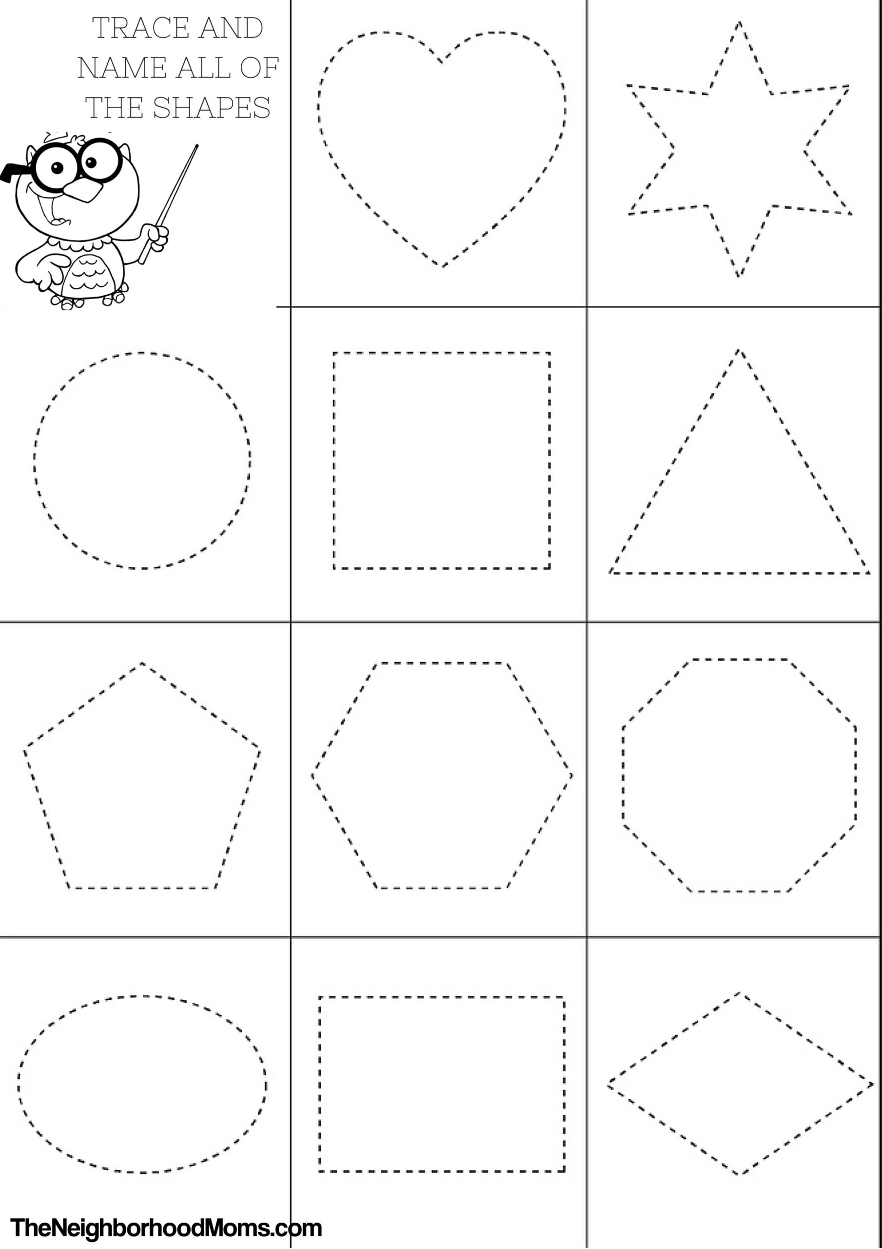 Color By Shape Printable