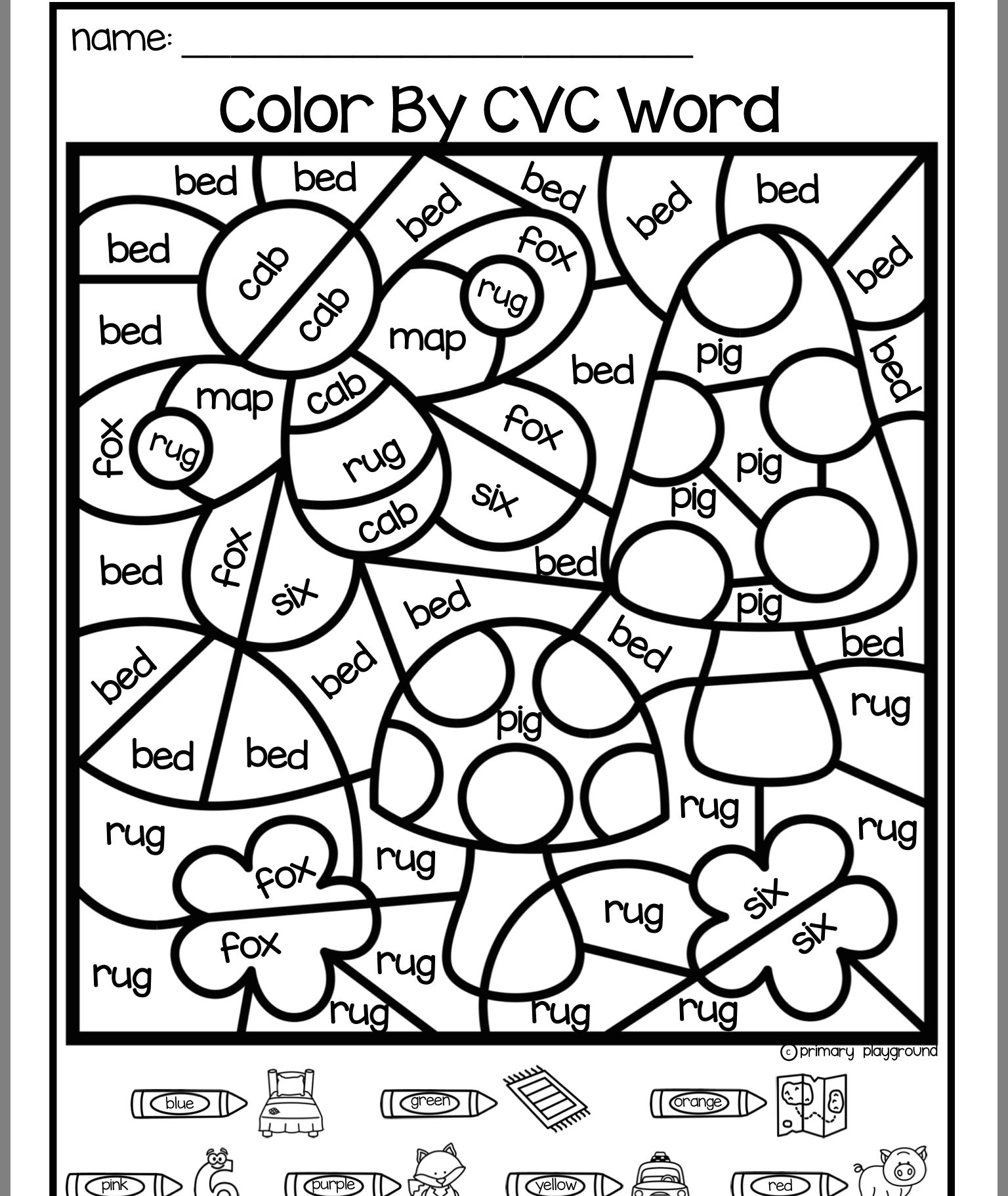 Color By Sight Word Coloring Page Sketch Coloring Page