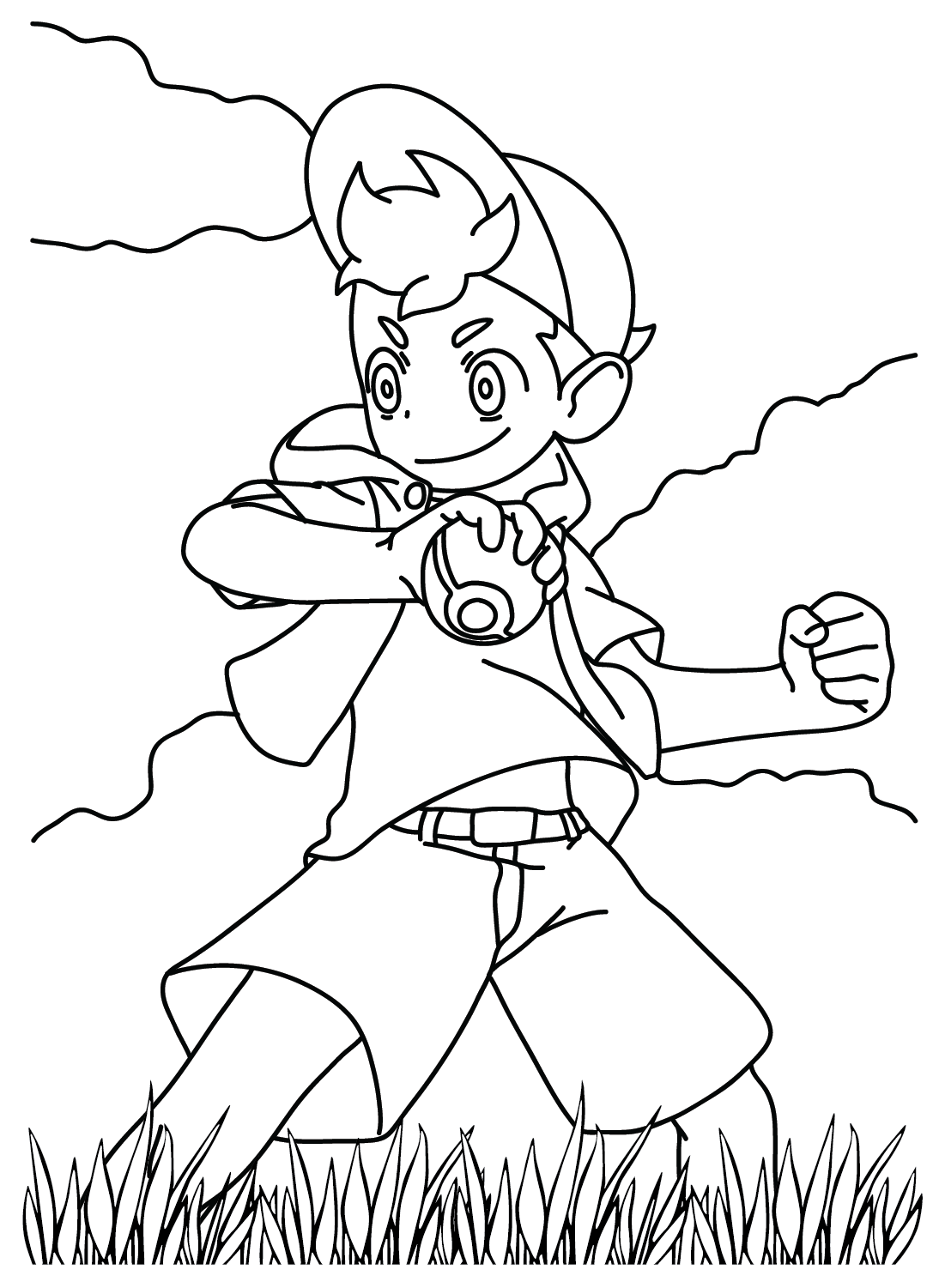 Color Page Roy Pokemon Free Printable Coloring Pages