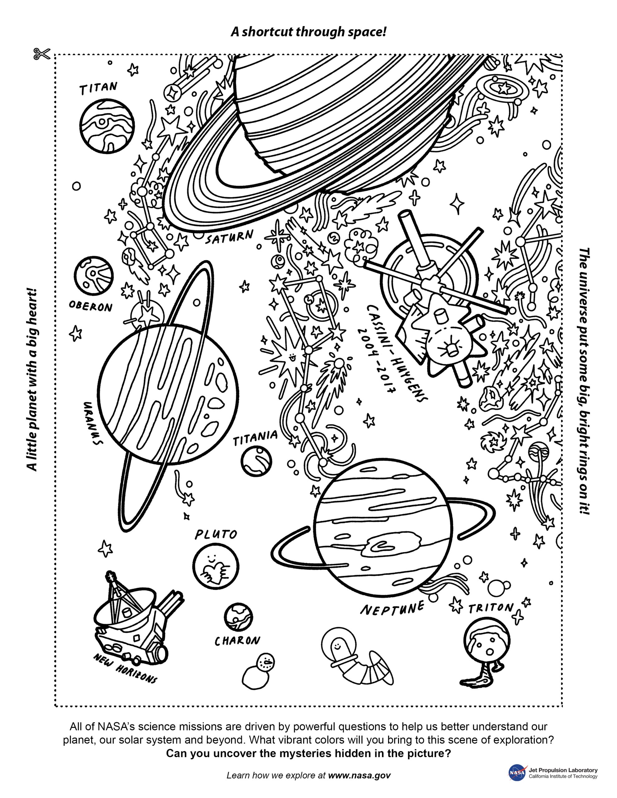Color Your Universe NASA Solar System Exploration