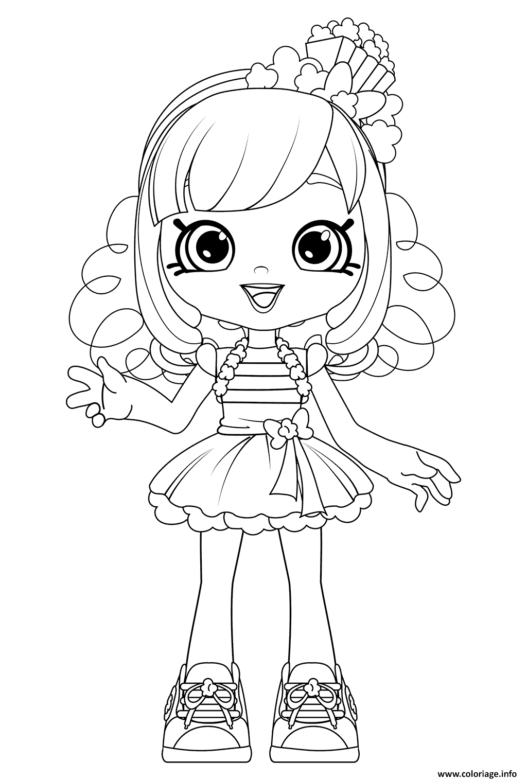 Coloriage Shoppies Popette Dessin Shoppies Dolls Imprimer