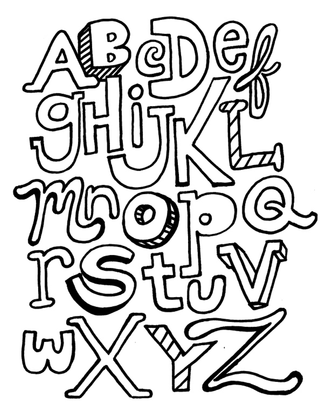 Coloring Alphabet Quotes