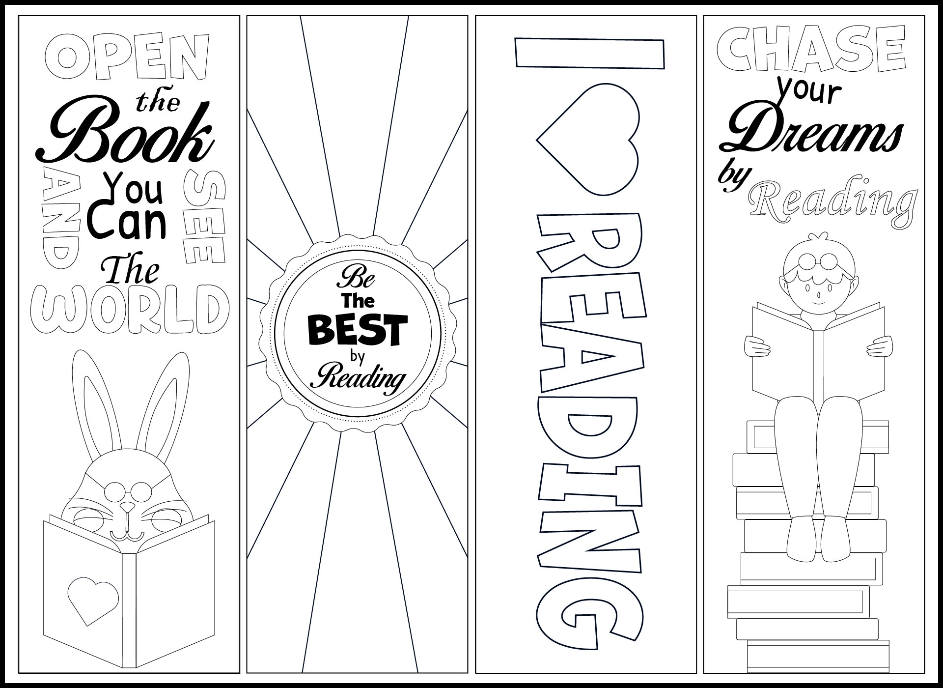 Coloring Bookmarks For Kids 10 Free PDF Printables Printablee