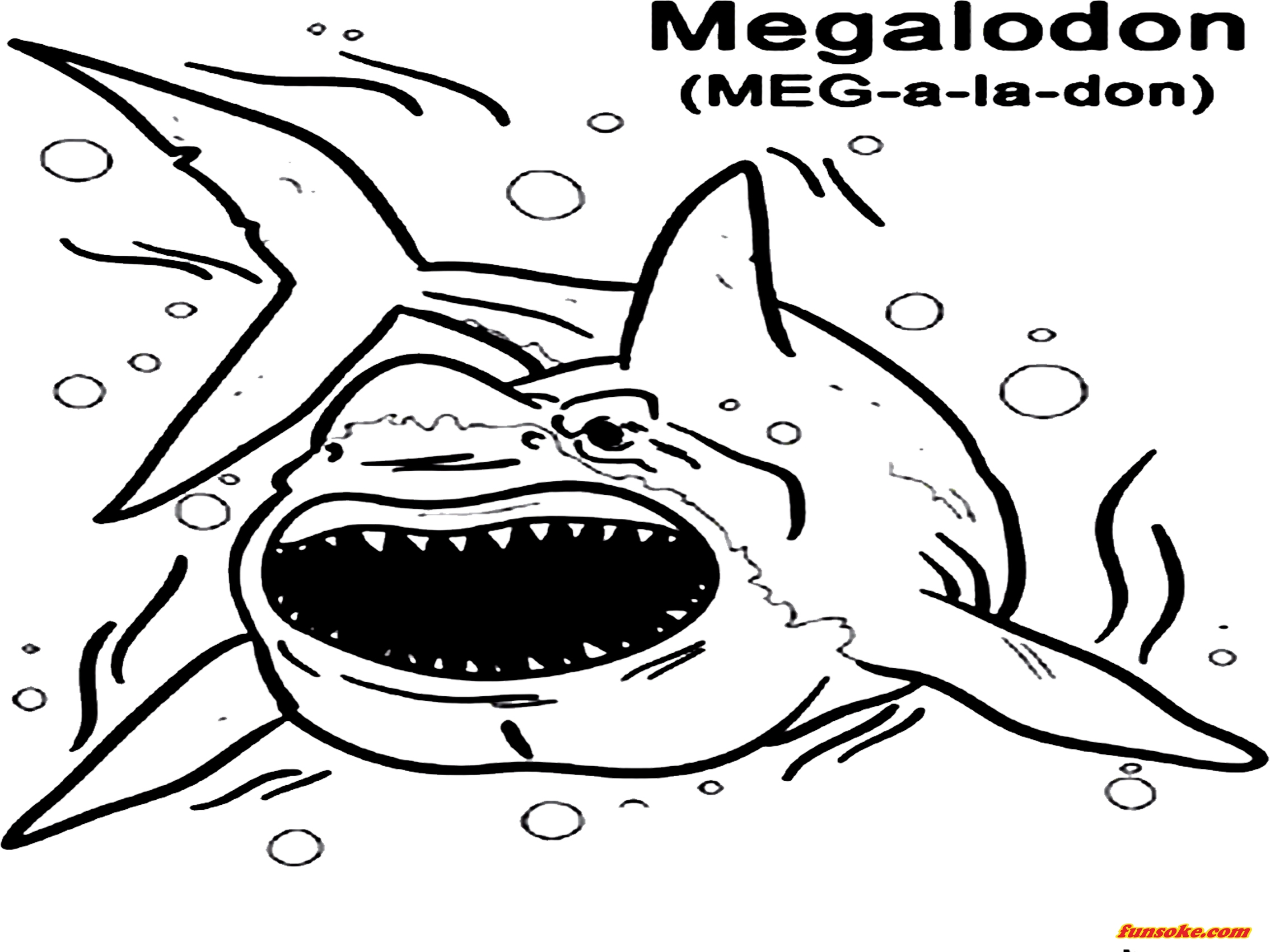 Coloring Jaws Pages Shark Hungry Great Printable Color Getcolorings Getdrawings Colorings Sketch
