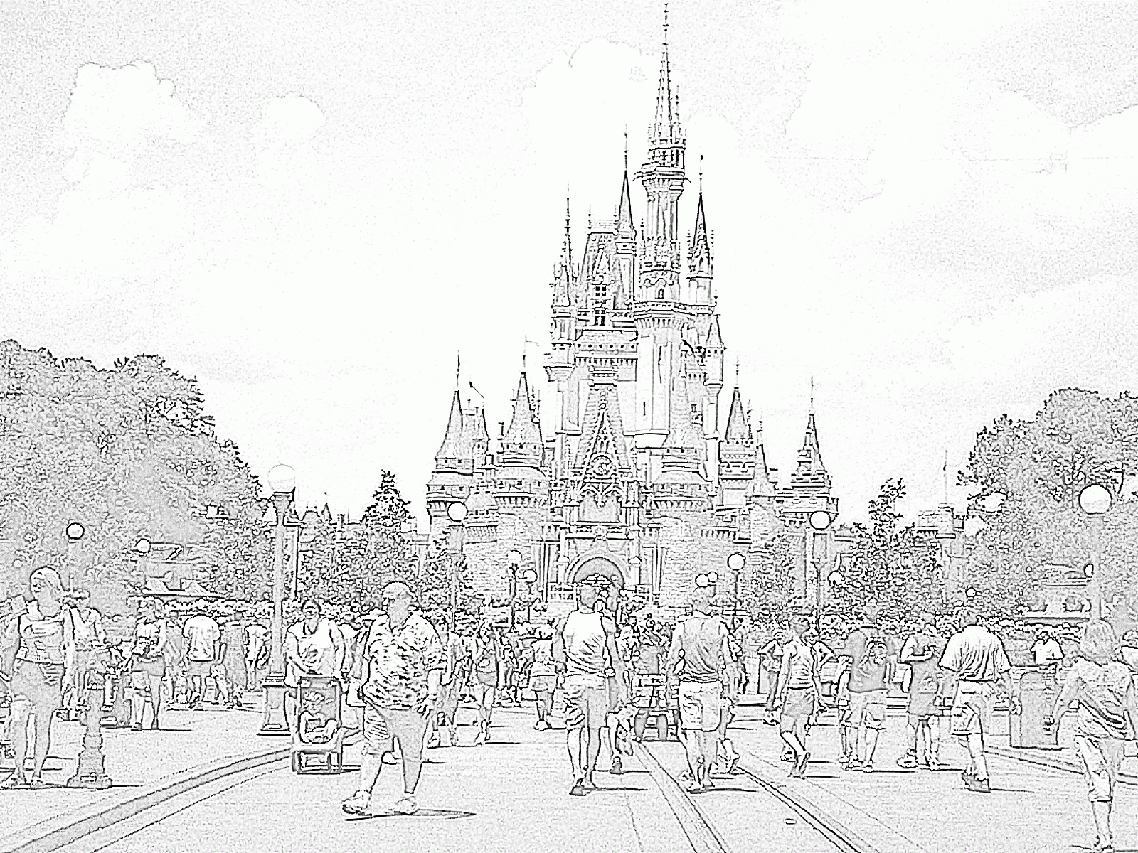 Coloring Page Of Castle Coloring Home