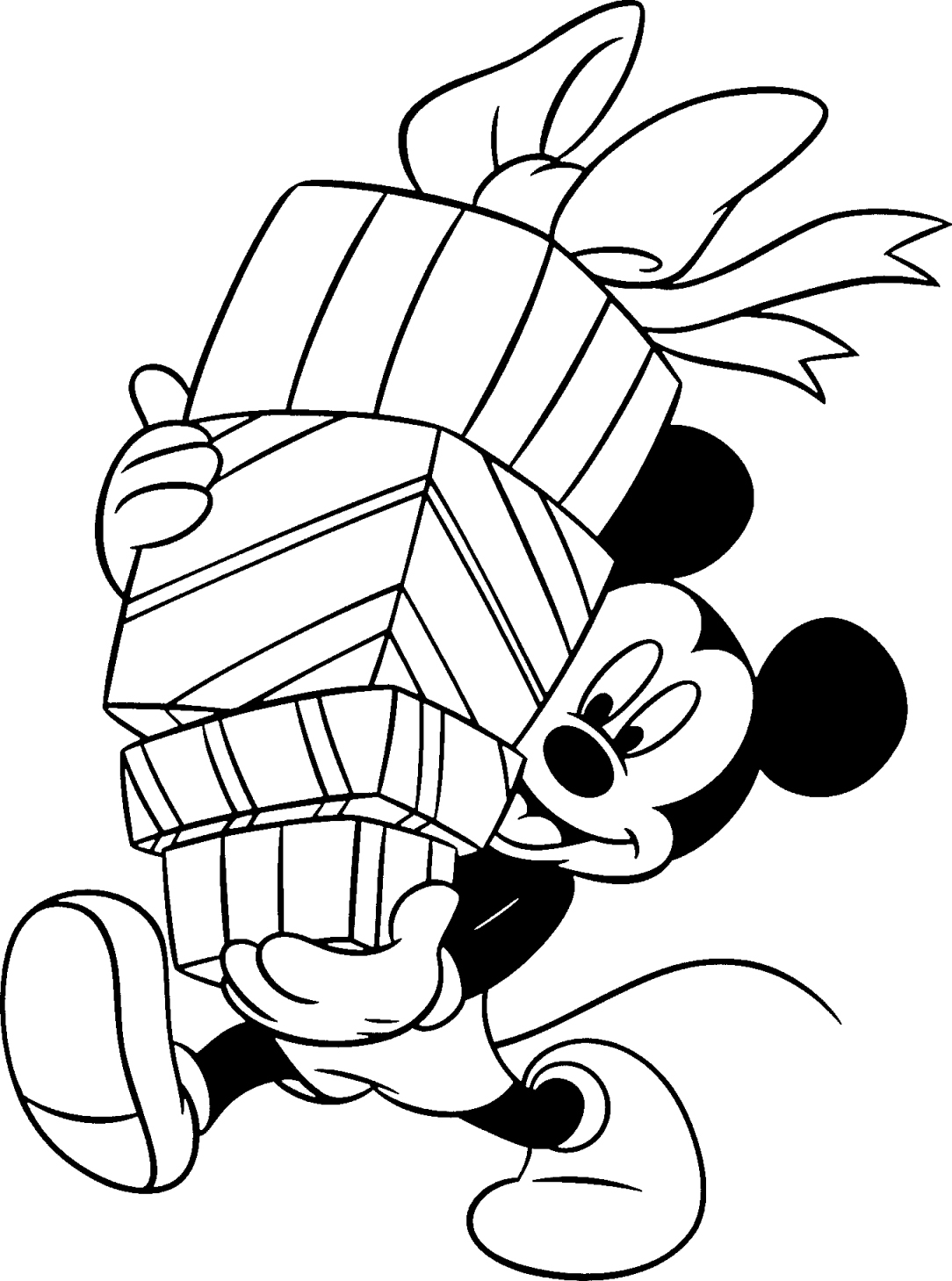 Disney Printable Coloring Pages Santa