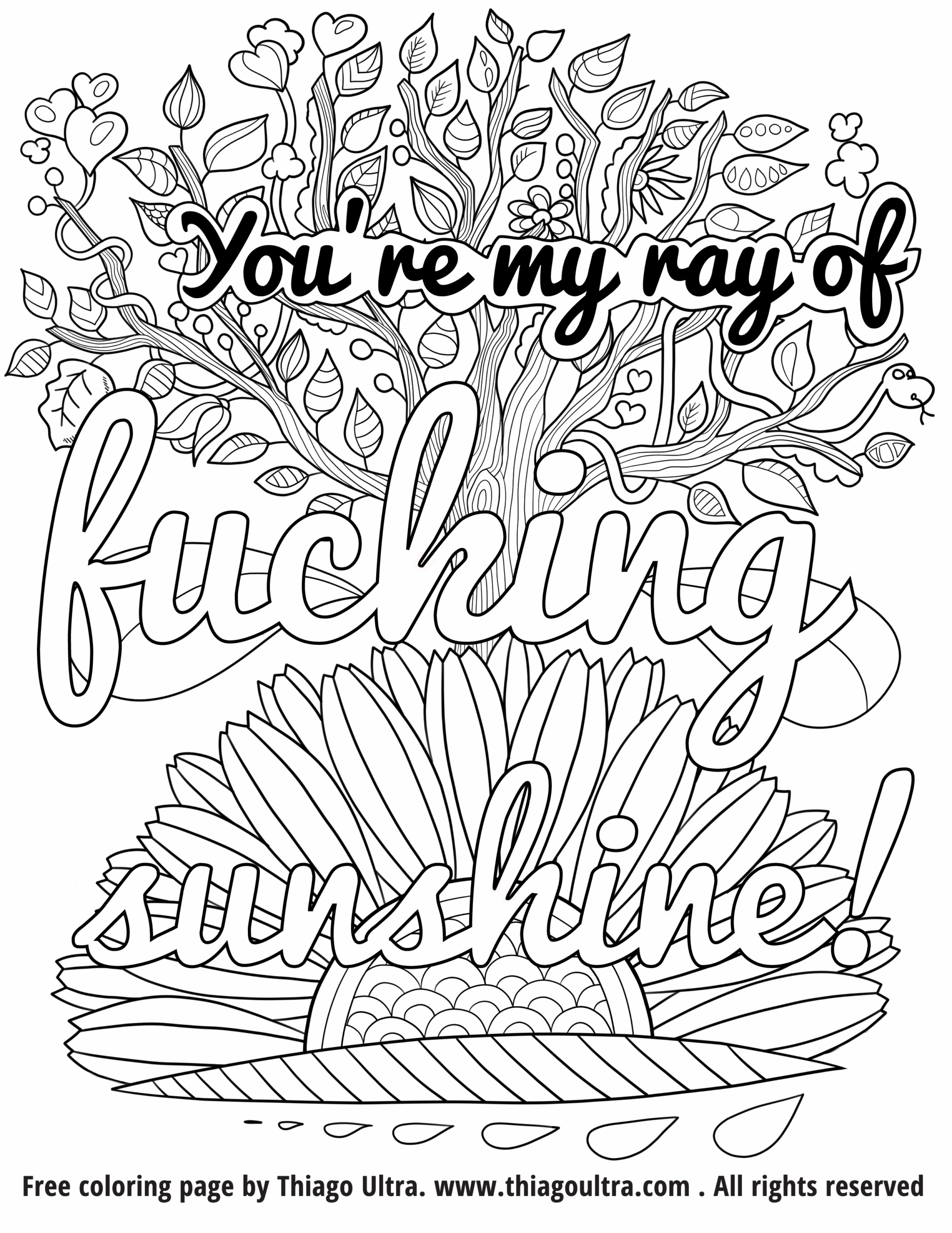 Curse Coloring Pages Printable