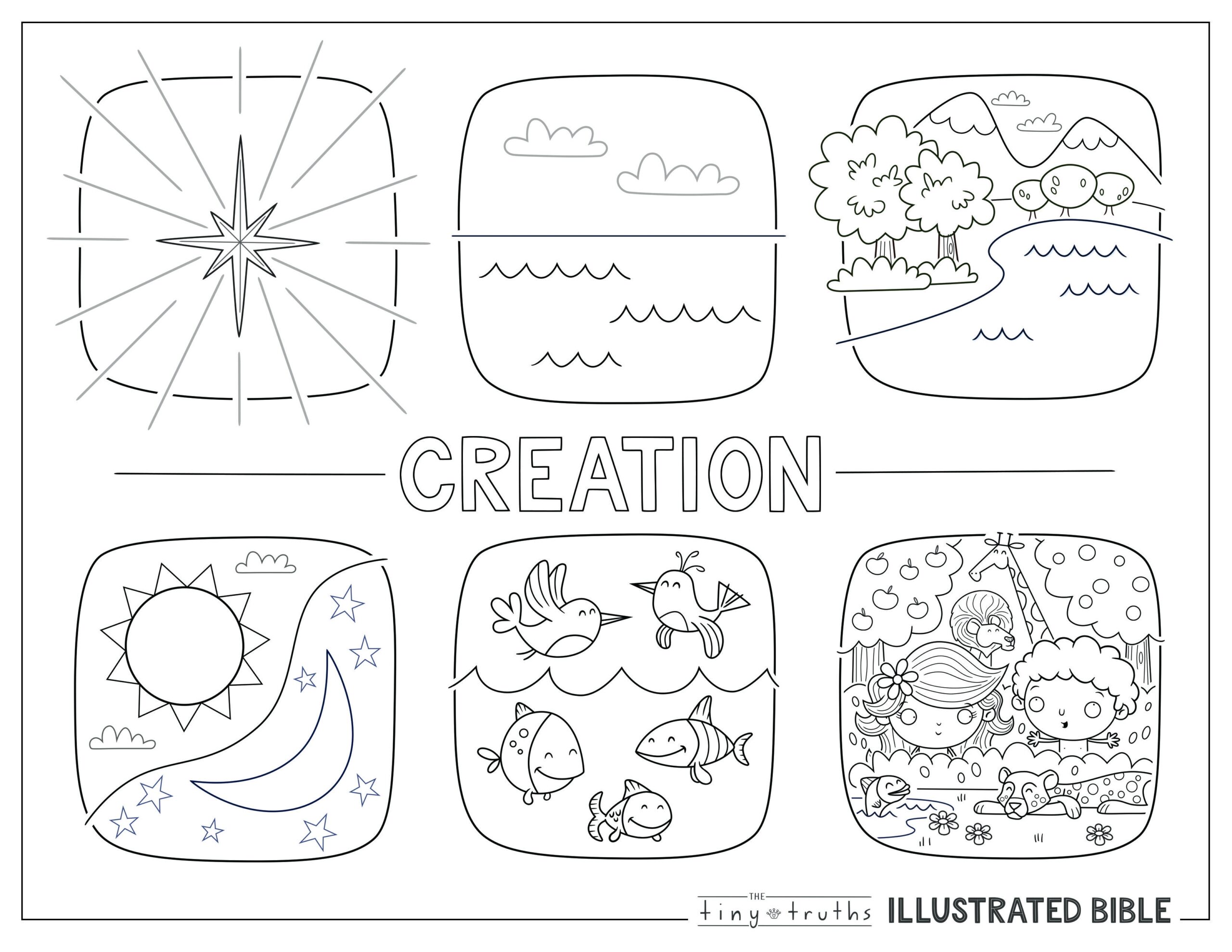 Coloring Pages For Days Of Creation