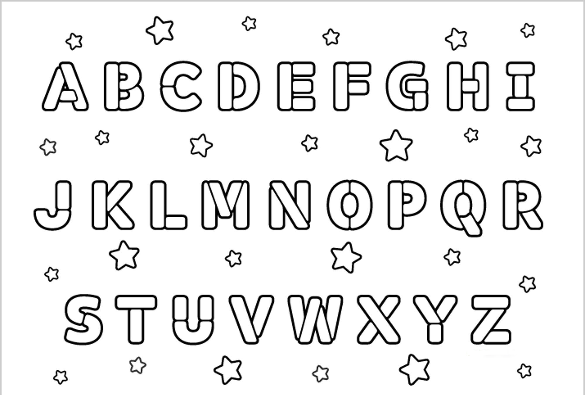 Coloring Pages For Kids ABCDEFGHIJKLMNOPQRSTUVWXYZ