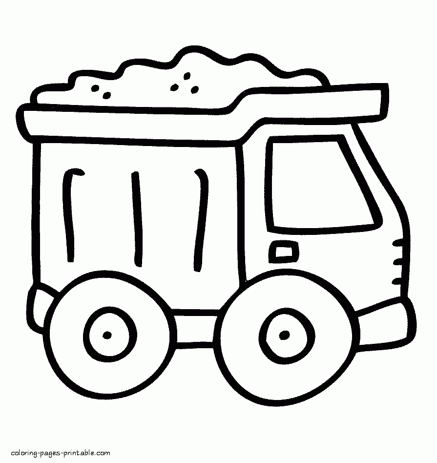 Coloring Pages For Little Boys A Dump Truck COLORING PAGES PRINTABLE COM