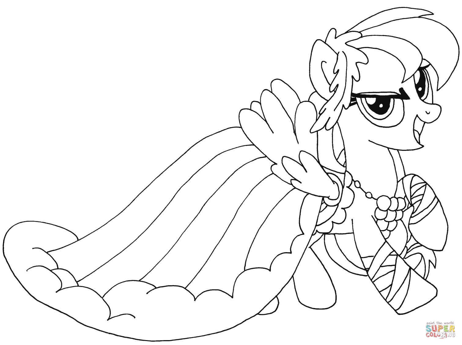 Coloring Pages For Rainbow Dash Coloring Home