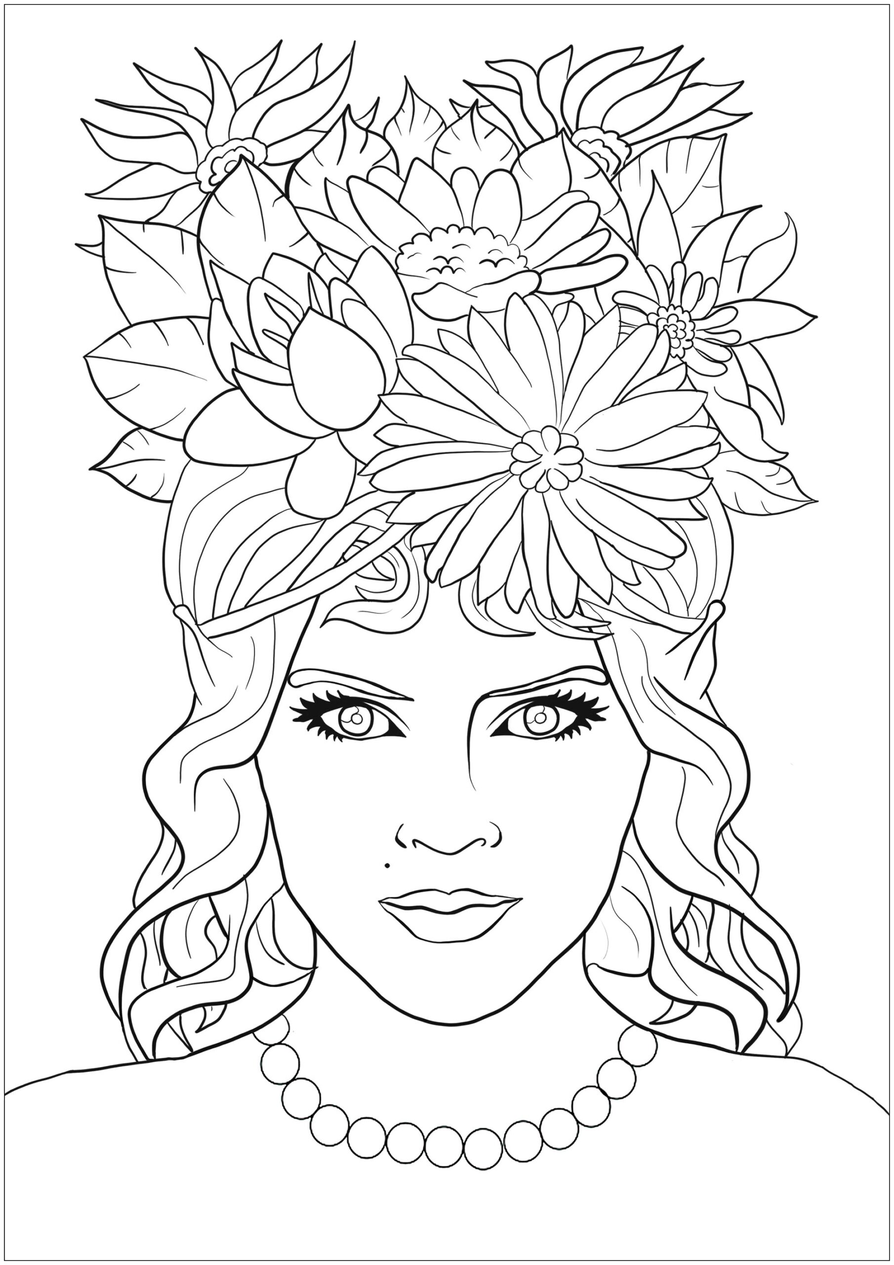 Printable Coloring Pages Girl