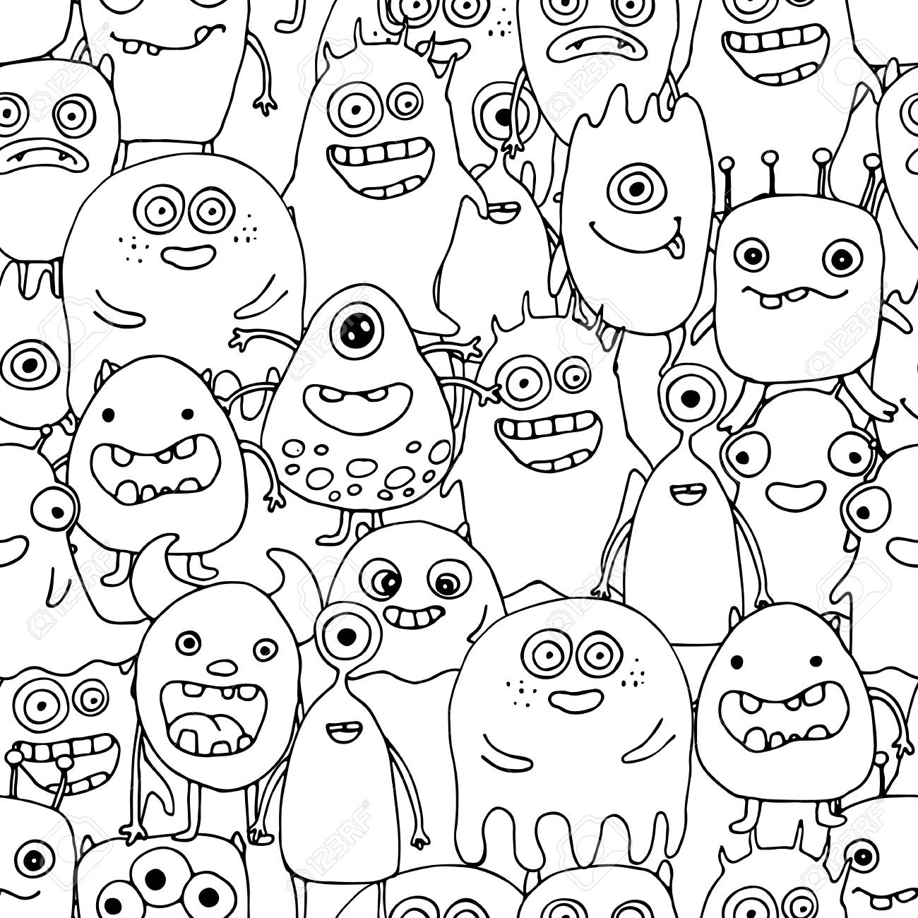 Coloring Pages Monster Coloring Pages Best Monsters