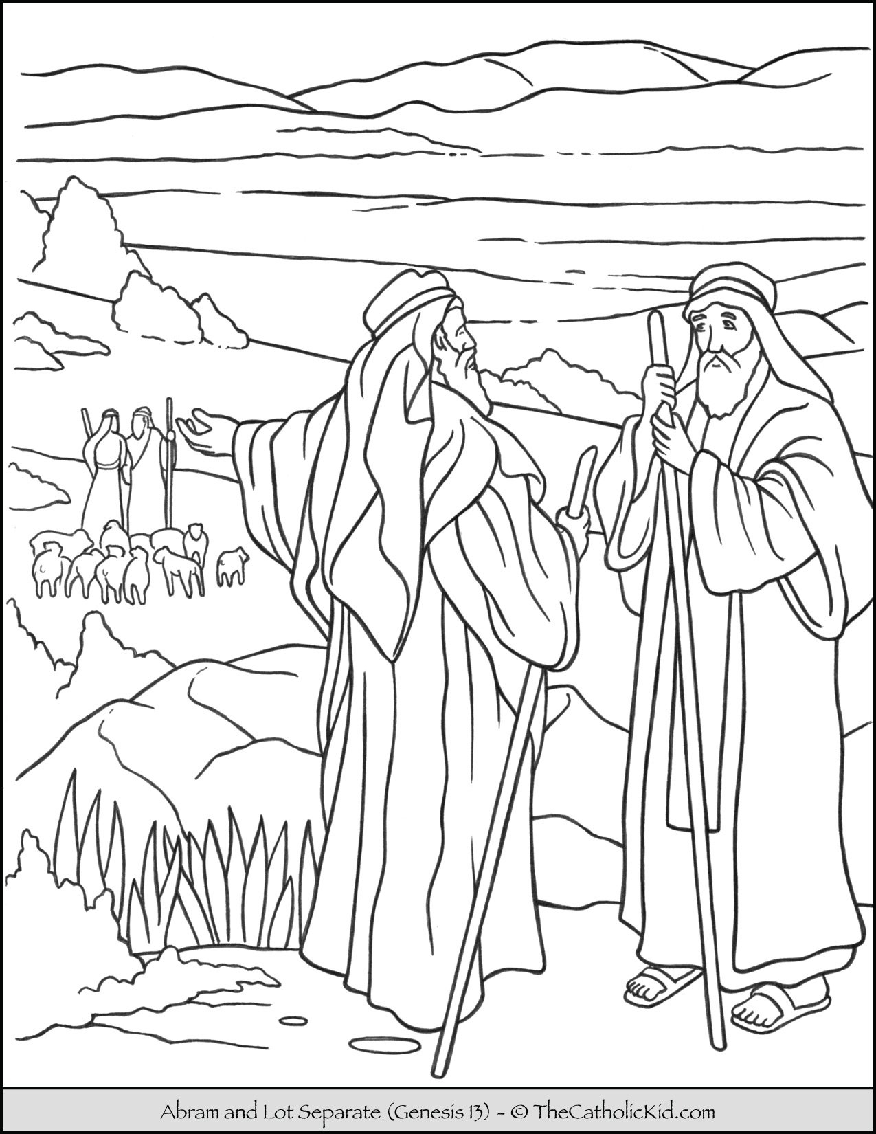Abraham Coloring Pages Printable