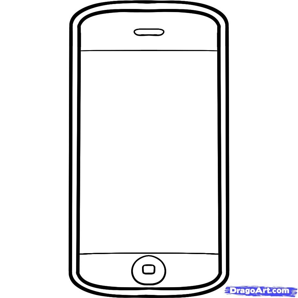 Coloring Pages Of Cell Phones Page 1 Coloring Home