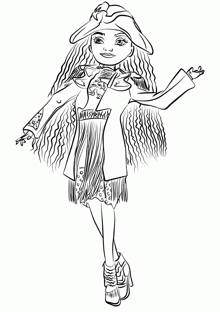 Descendants 3 Printable Coloring Pages