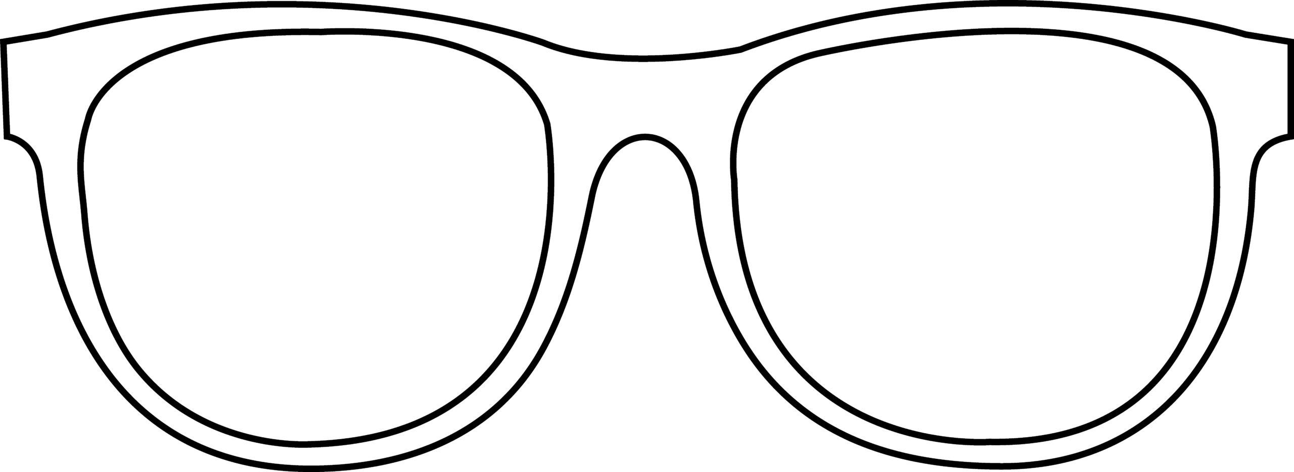 Coloring Pages Of Glasses Inspirant Sunglasses Clipart Black And White Of Coloring Pages Of