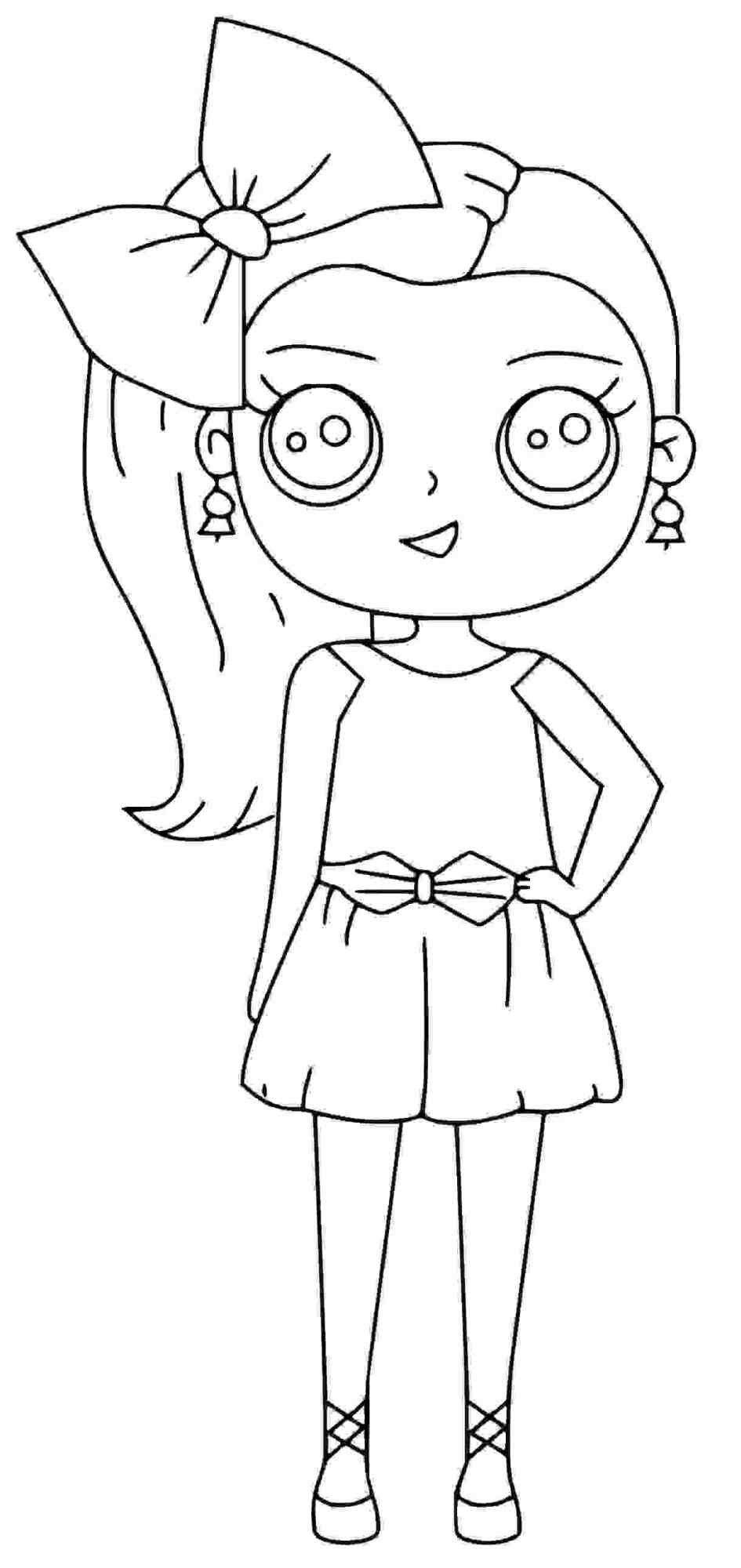 Coloring Pages Of Jojo Siwa