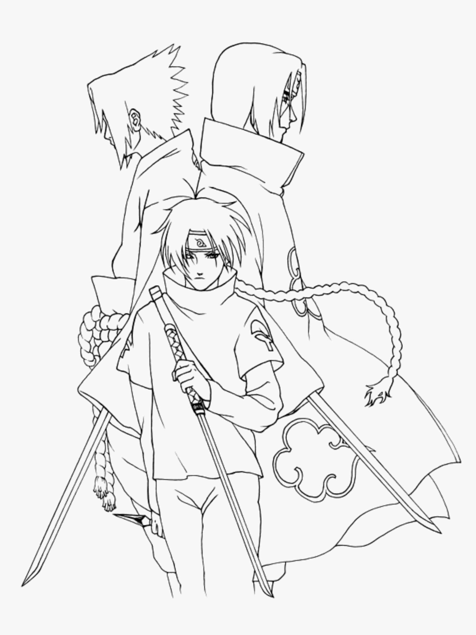 Coloring Pages Of Naruto Shippuden Characters Printable Kids Coloring Home