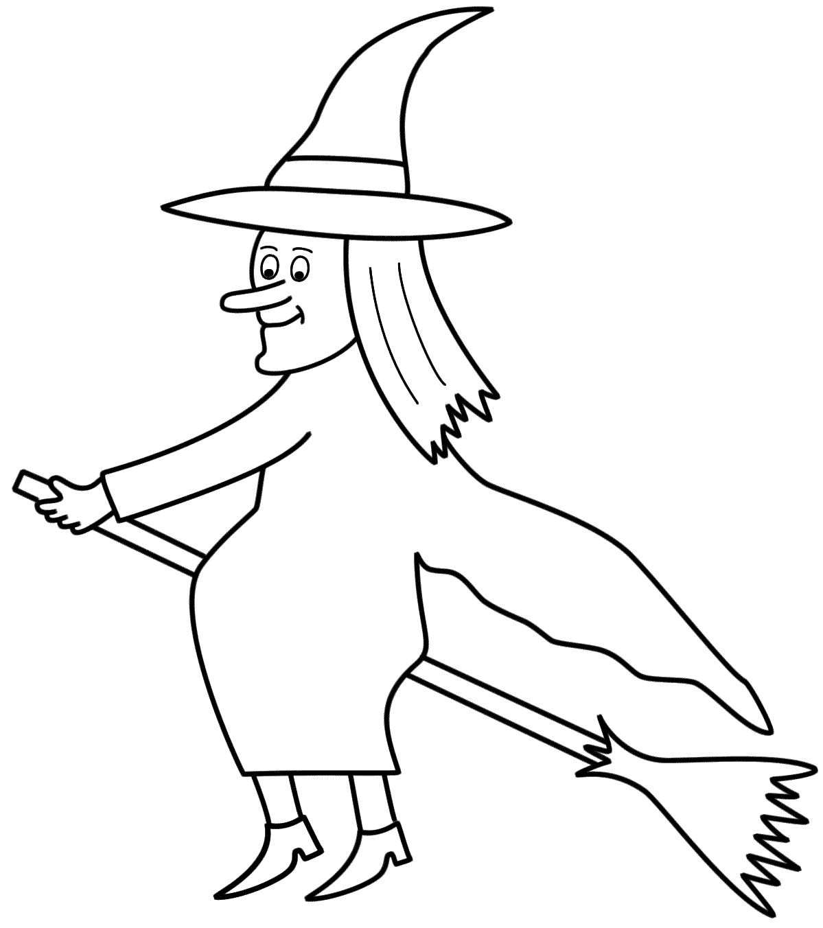 Free Printable Witch Coloring Pages