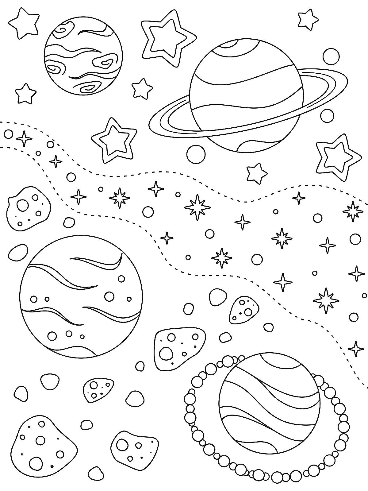 Coloring Pages Space Coloring Pages