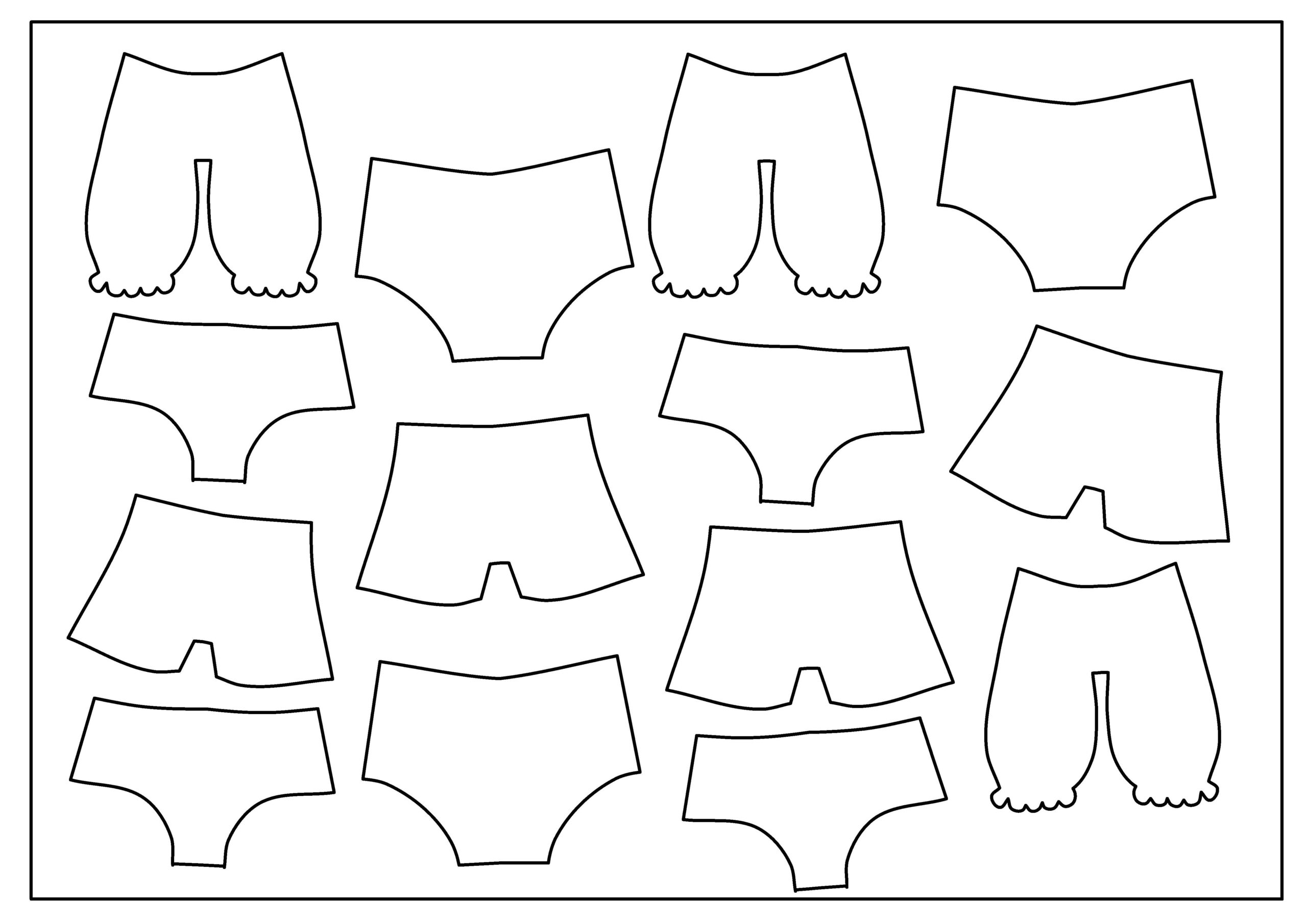 Coloring Pages Underwear