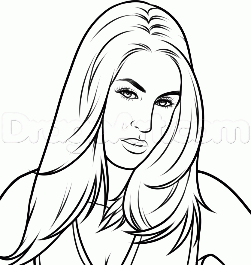 Coloring Pages Wwe Girls Printables