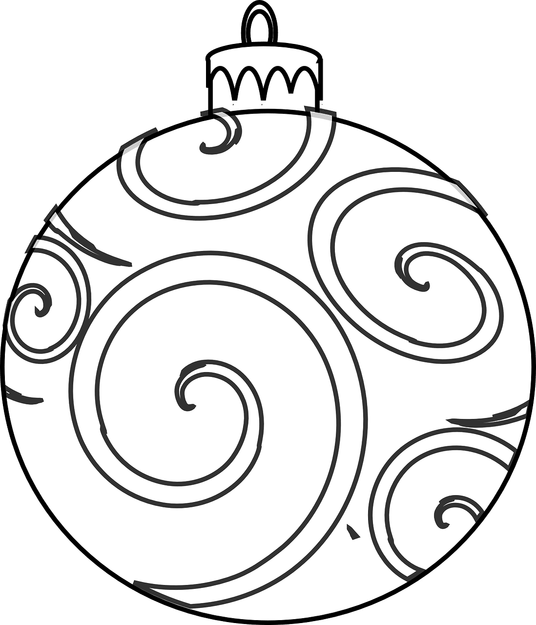 Christmas Ornaments Coloring Pages Printable