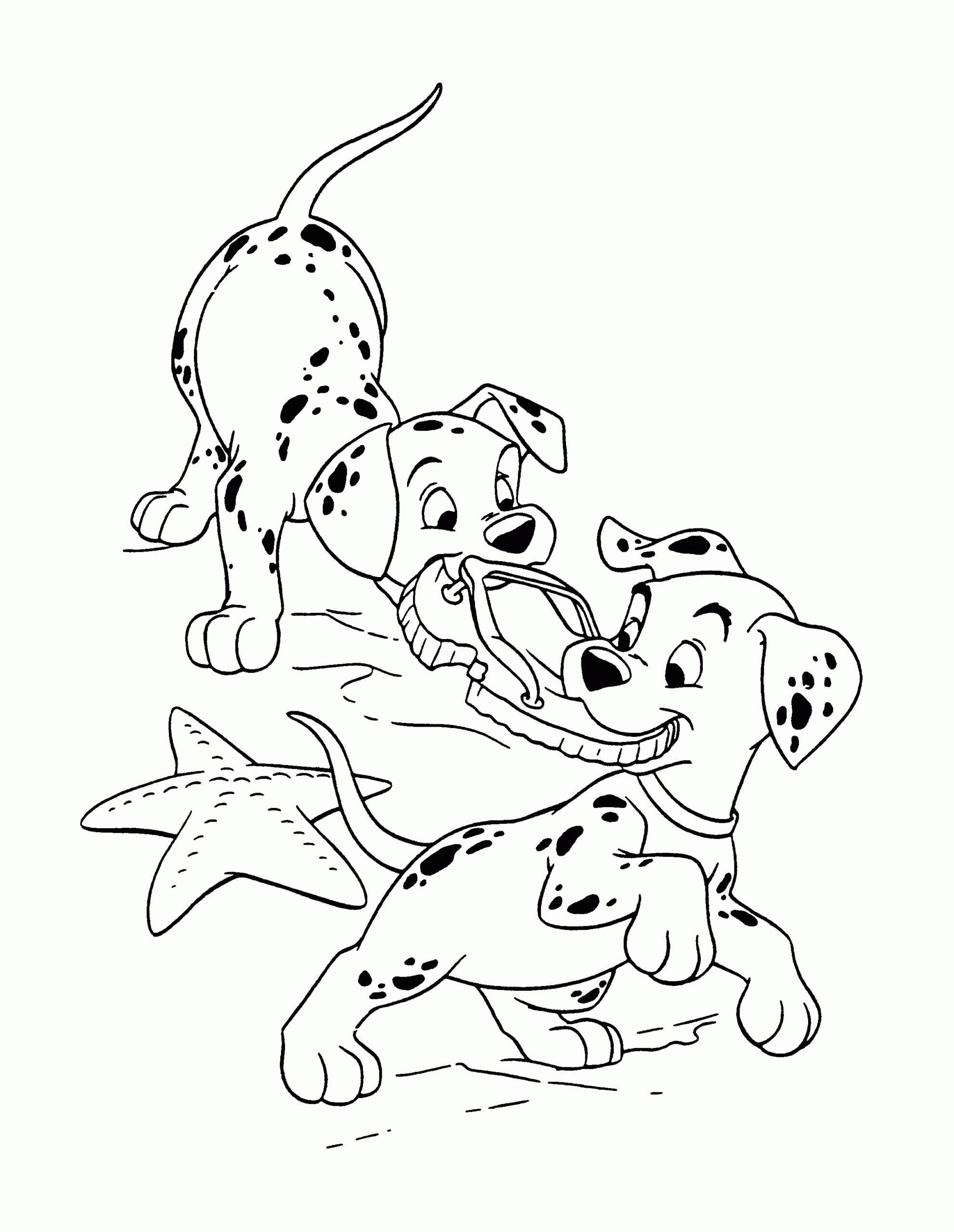 Colouring 101 Dalmatians Disney 2 101 Dalmatians Coloring Pages For Kids